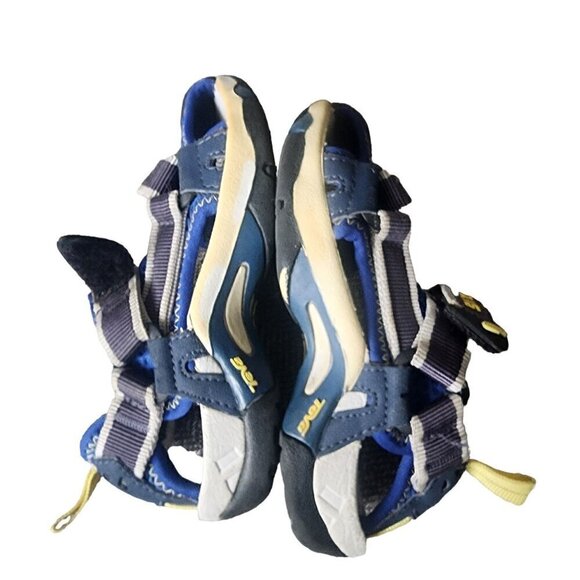 Teva Toachi Sandals Blue Little Kids Boys Size 10 - Picture 8 of 11